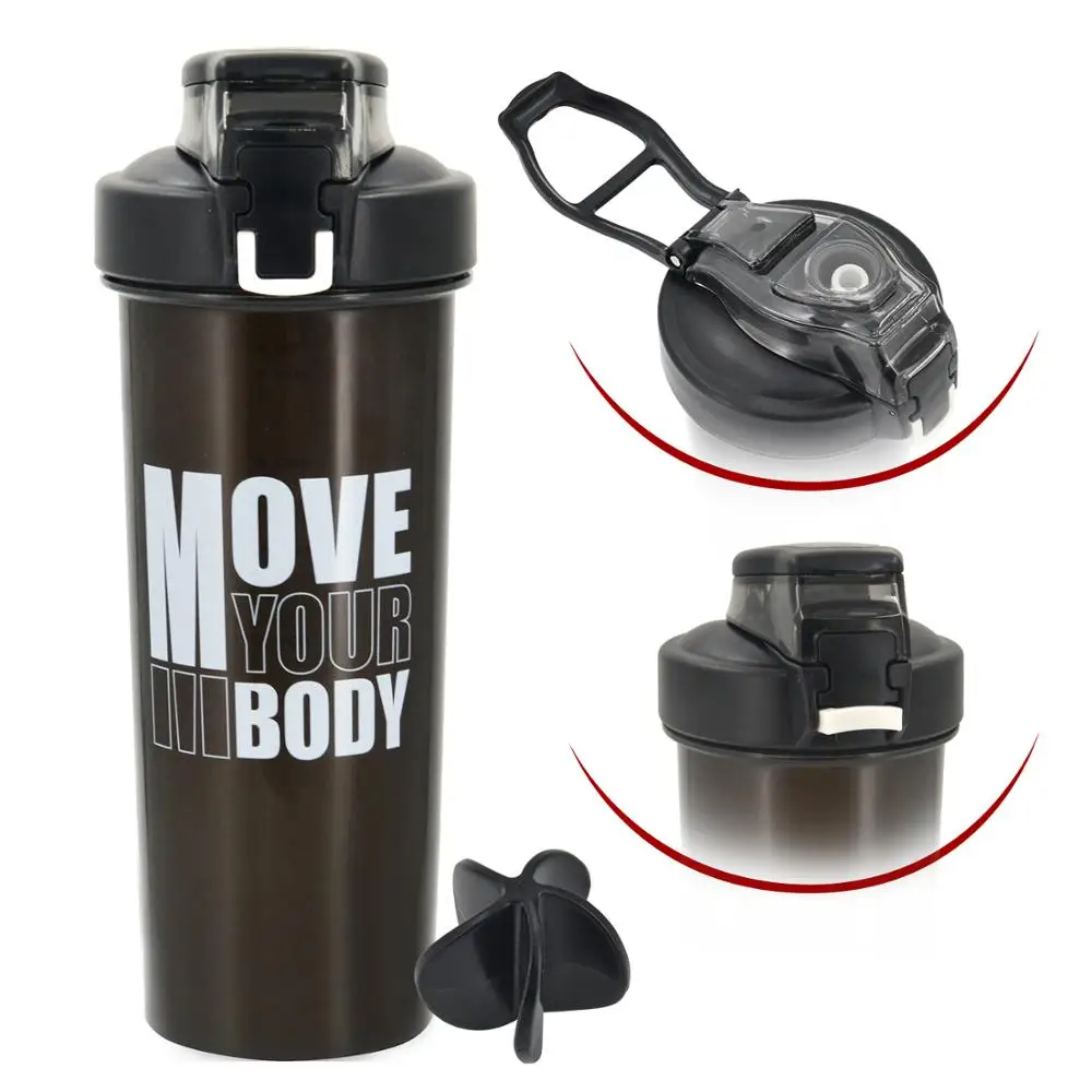 

OTEKSPORT Plastic Fitness Large Capacity Portable Scale Sports Water Bottle Mixing Leak Proof Protein Powder Shake Cup for Gym