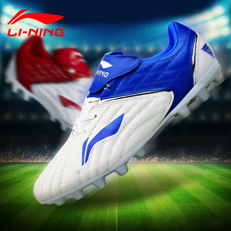 Li-Ning/мужские футбольные кроссовки серии Iron, противоскользящие, износостойкие, подкладка AG, спортивная обувь, удобные кроссовки ASFM025 SAMJ18