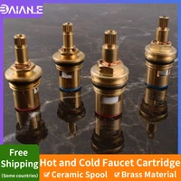 quick opening shower faucet cartridge brass hot and cold water tap mixer inner faucet valve kitchen bathroom tap accessories