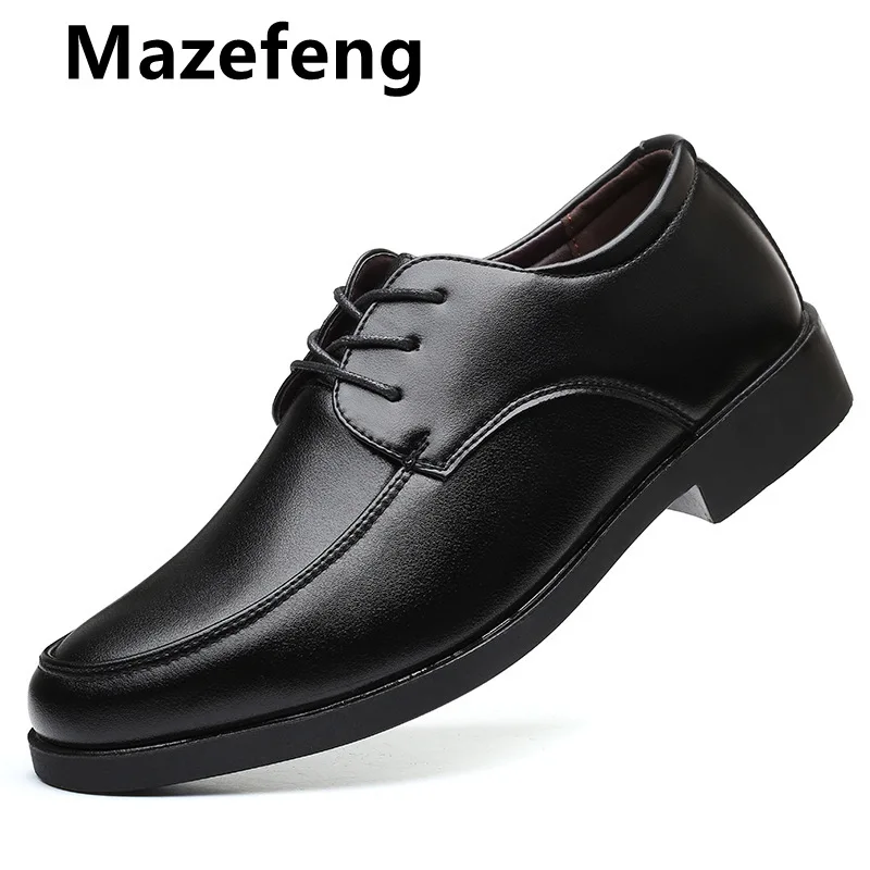 

2021 New Men Shoes Leather Cowhide Leather Shoes Men Comfortable Low-top British Casual Single Shoes Leather Shoes Formal Shoes