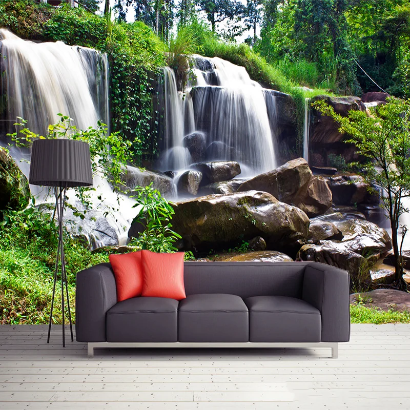 

Custom 3D Wallpaper Modern Waterfall Nature Scenery Photo Wall Murals Living Room TV Sofa Study Background Wall Papel De Parede