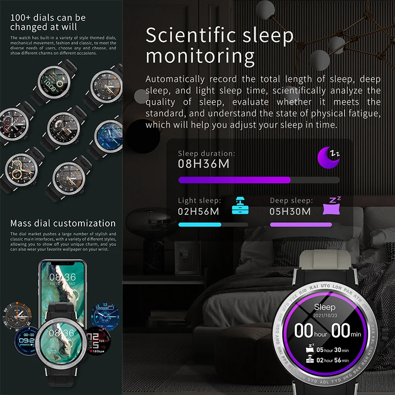 Умные часы для активного отдыха E19 для мужчин с защитой IP68 от воды, мониторингом сердечного ритма, уровня кислорода в крови и давления, GPS-отслеживанием, фитнес-трекером и браслетом.