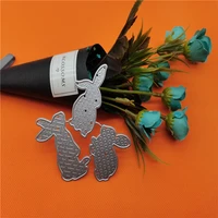 rabbit metal cutting dies for scrapbooking handmade tools mold cut stencil new 2021 diy card make mould model craft decoration