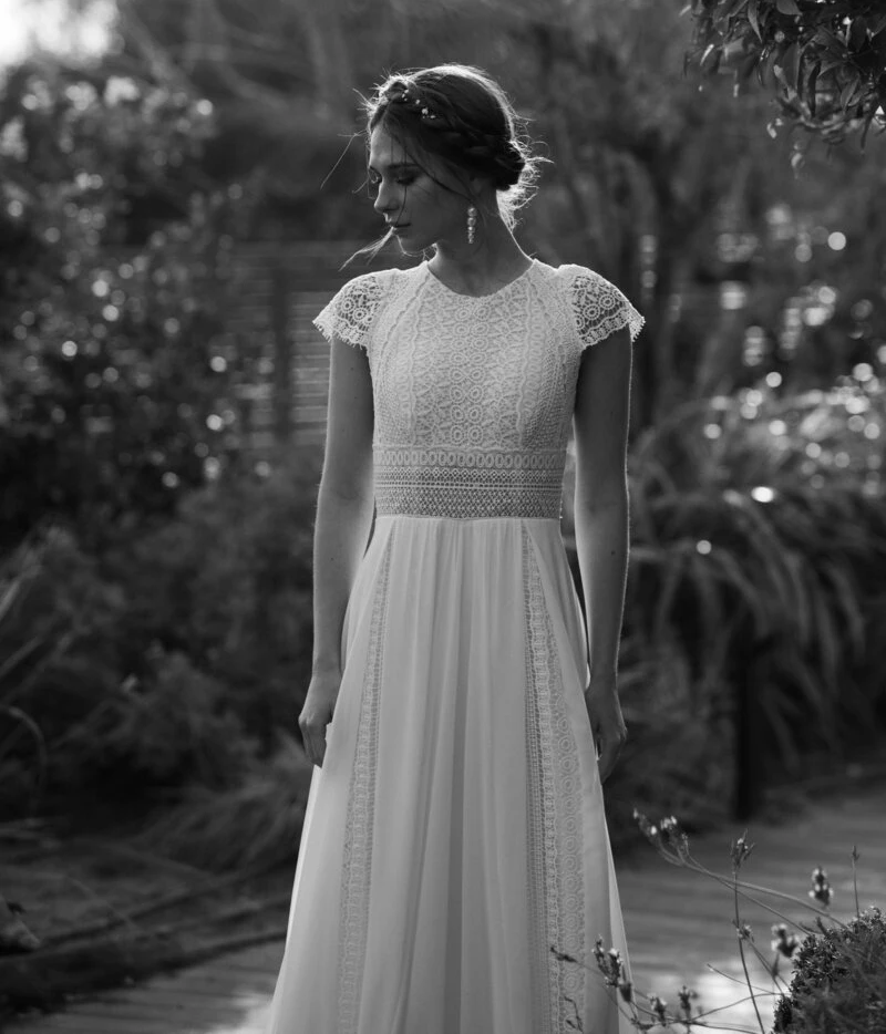 Винтажное богемное свадебное платье Длинные платья невесты в стиле бохо