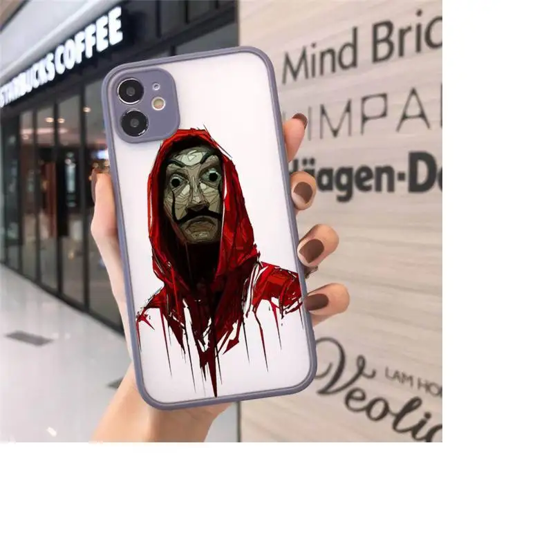 

Spain TV Paper Home Phone Cases matte transparent For iphone 7 8 11 12 plus mini x xs xr pro max cover