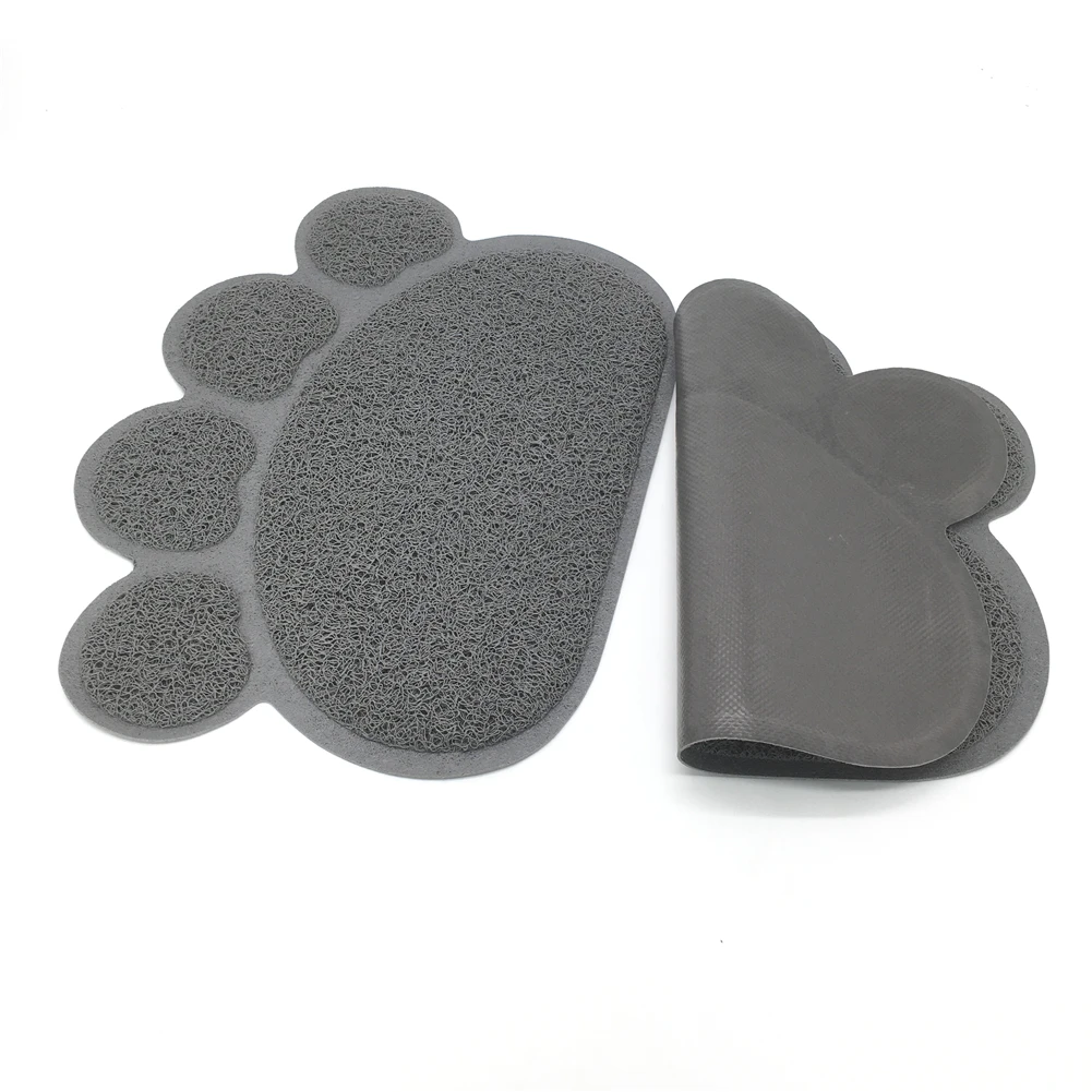 

Pet Cat Litter Mat Paw Print Feeding Bowl Placemat Cat Bed Pads Non-slip Waterproof Litter Trapper Mats Cat Accessories