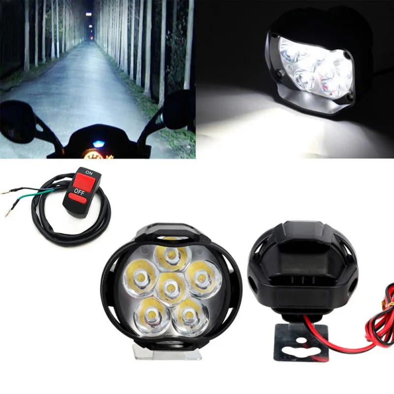 Новинка 2 шт. светодиодные фары для мотоцикла 10 Вт 1000 лм универсальные