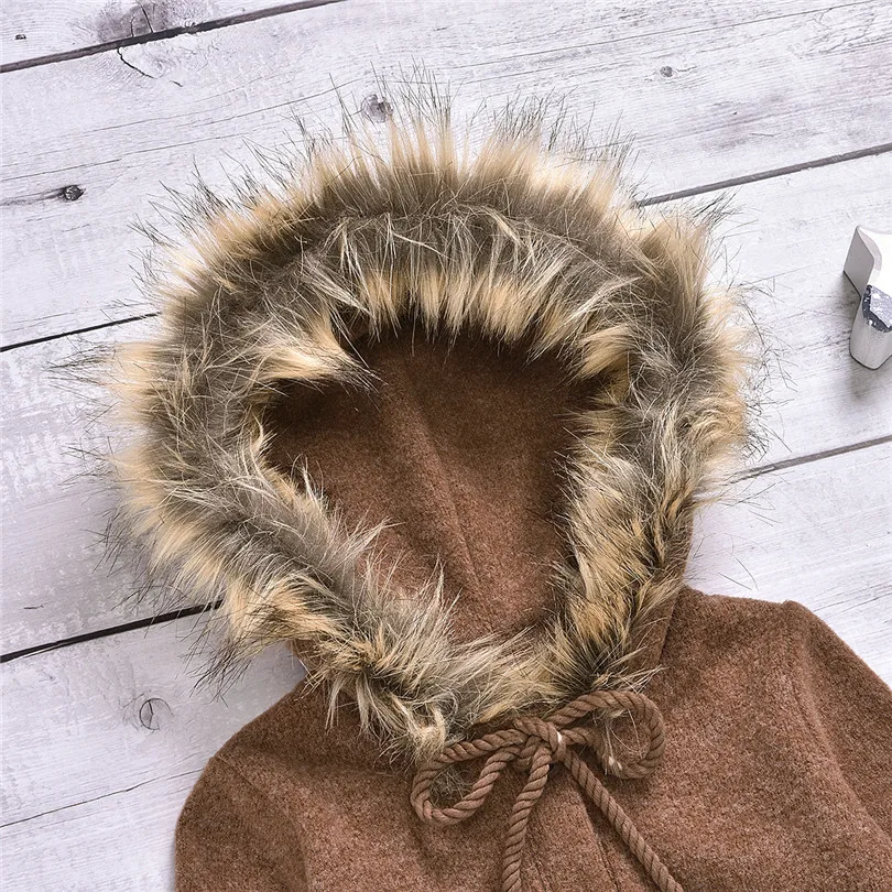 

Baby Romper Newborn Baby Winter Clothes Hooded Fur Baby Boys Girls Romper Clothes Cotton Infant Baby Jumpsuits Boy Overalls