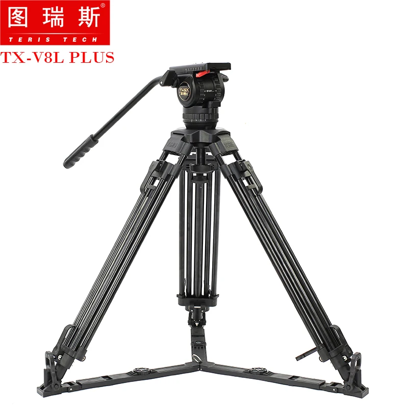 TRIX 65 &quotTX V8L PLUS штатив для видеокамеры с жидкой головкой нагрузка 8 кг алюминиевый