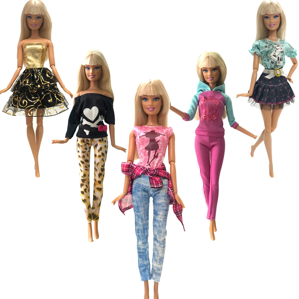 

NK 5 комплектов Лидер продаж платье принцессы 30 см благородное платье модный дизайн наряд для куклы Барби аксессуары лучший подарок для девочки игрушка