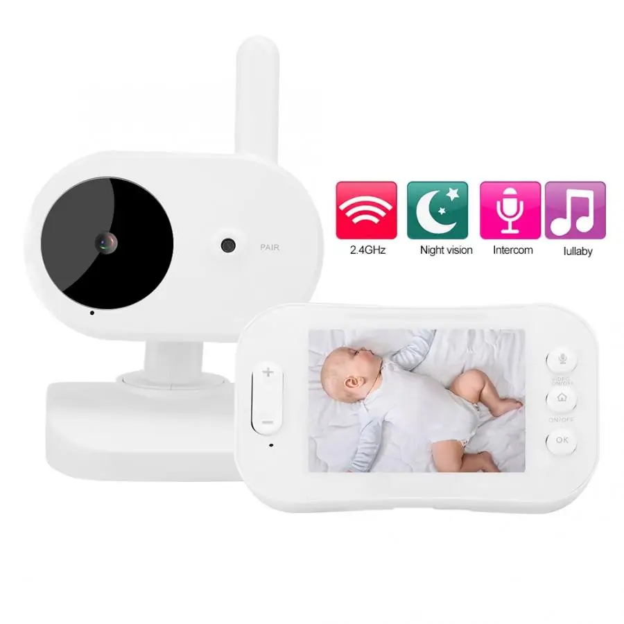 Детский Монитор 3 5 дюймов TFT LCD беспроводной видео цвет Babycam интерком уход за