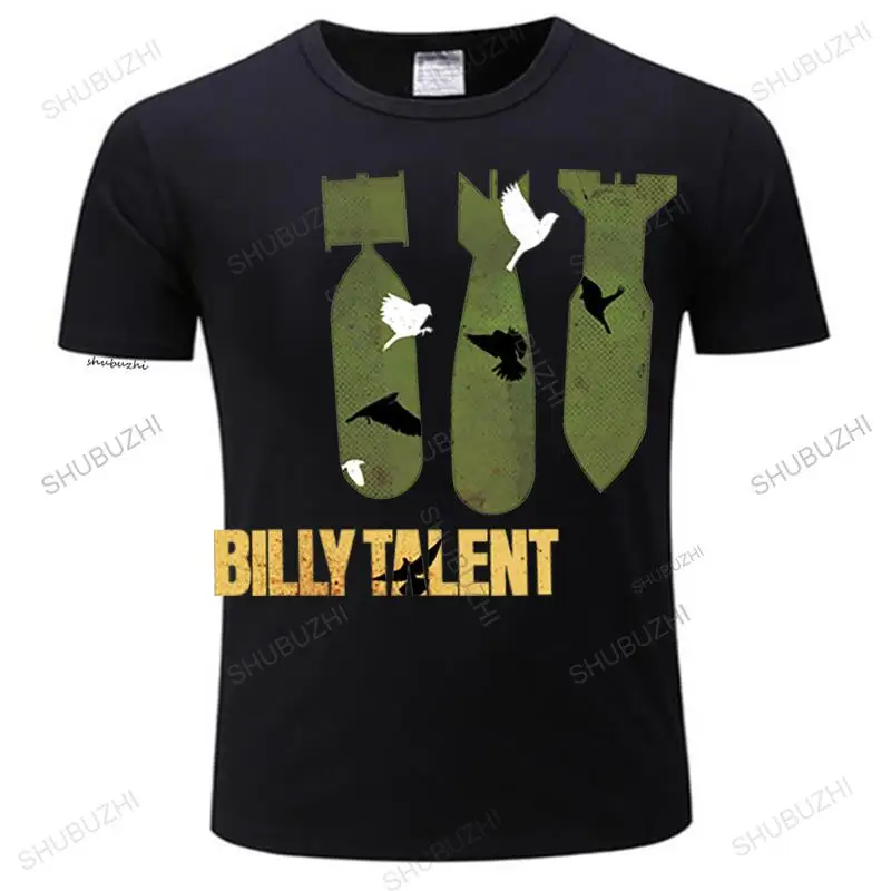 

men O-neck summer short sleeve Billy Talent Rock Band Dead Silence Logo Man funny Print T Shirt fashion tee-shirt for men