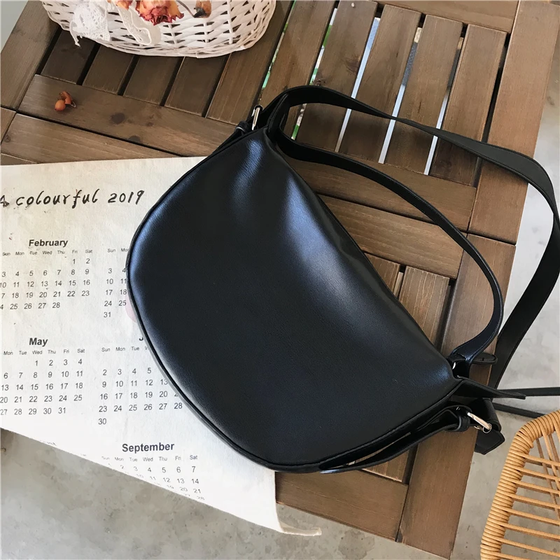 Модная женская сумка 2019 из мягкой искусственной кожи винтажная мессенджер