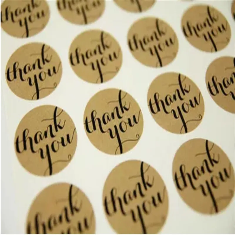 60 шт. круглые этикетки из крафт бумаги для пекарни|Украшения своими руками