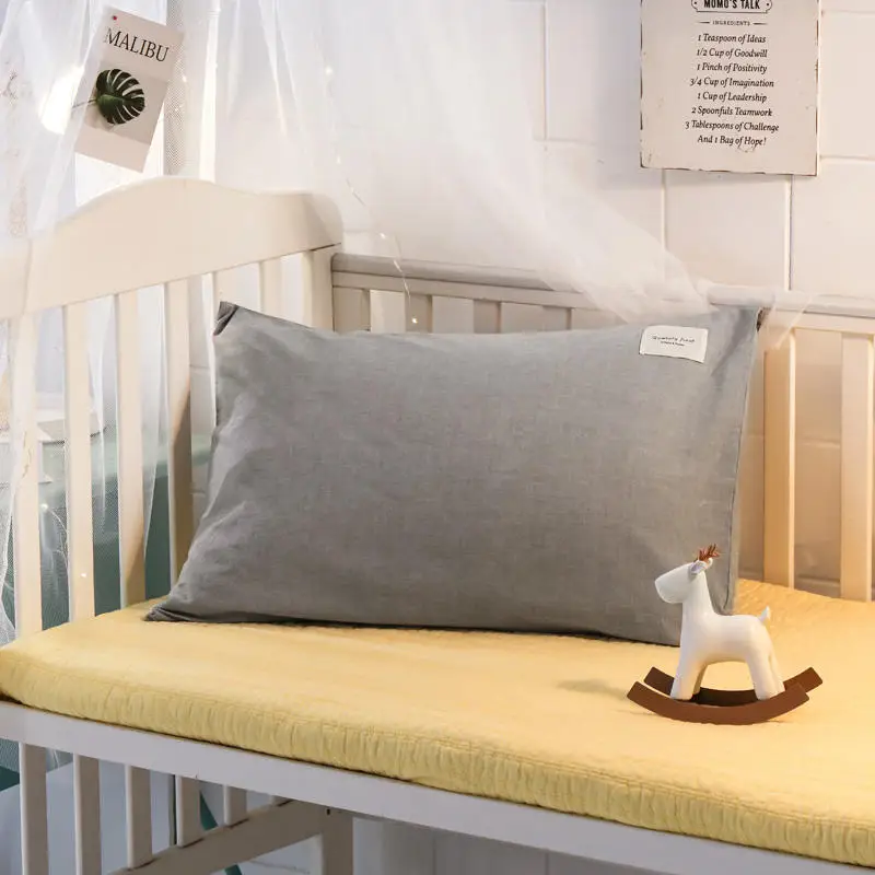 

New 1Pc 100% Cotton Grid Soft Pillow Case Cover 30X50Cm 48CmX74Cm Pillowcase Decorative Bedding Bedroom Home Use