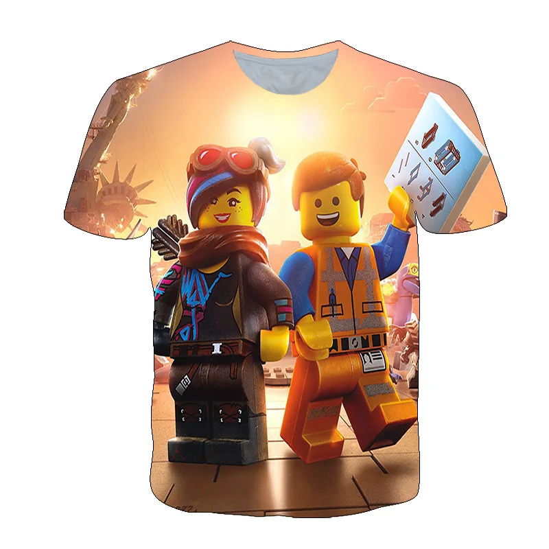 

Ninja Boys T-shirts 2021 Summer Ninjago 3D Print T Shirt Girls Fashion Casual Ninjago Costume Children Clothing Top Tees 4T-14T