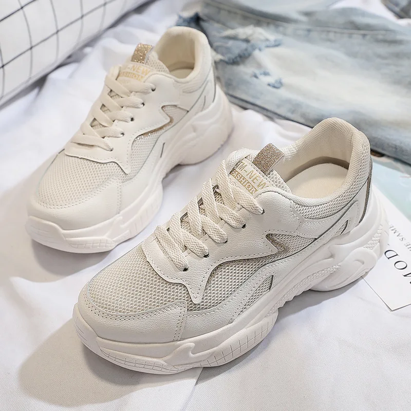 Женские кроссовки весна 2019 INS Ulzza Harajuku новые увеличивающие рост на платформе в