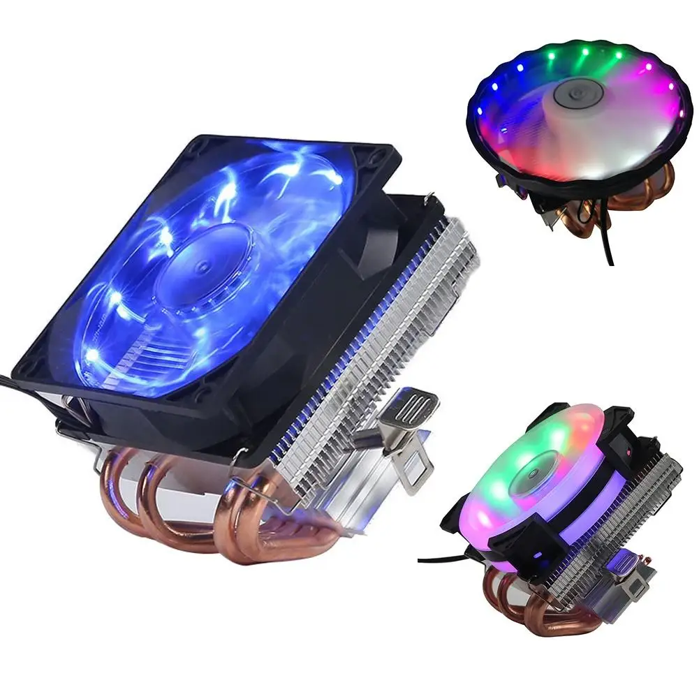CPU Fan 4 Copper Heatpipes CPU Cooler Radiator Cooling Fan for A-MD I-ntel /775/1150/1155/1151/1156/1366 heatsink cooler кулер