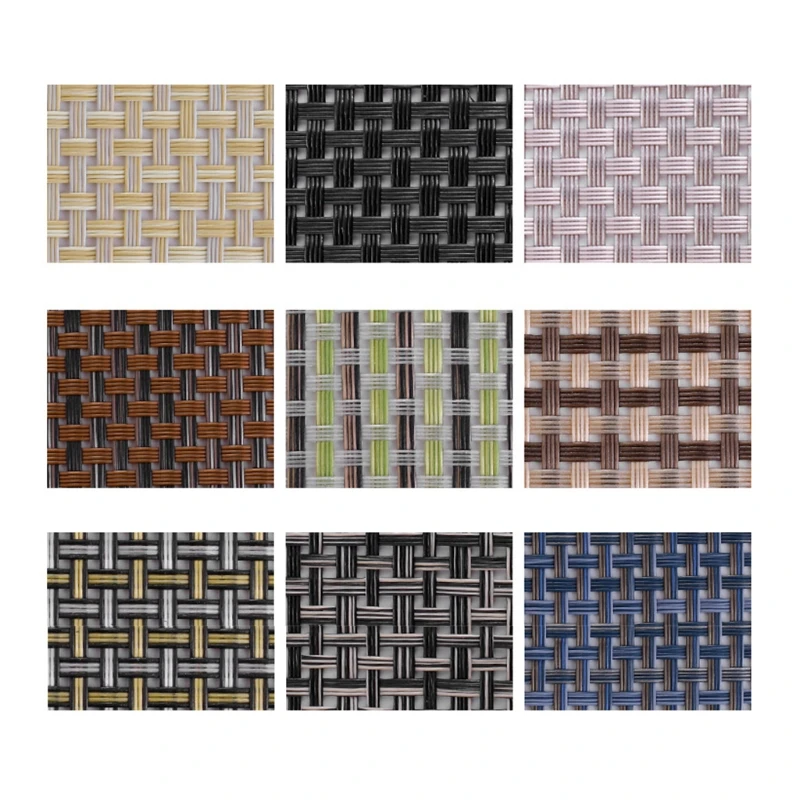 

Rectangle PVC Coaster No-slip Dining Table Placemat Heat Insulation Tableware Woven Pad Plate Cup Mat