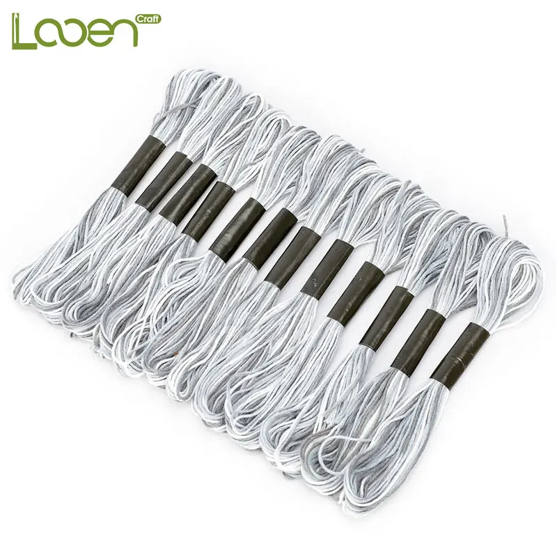 12 шт./лот нить для вышивки крестиком красящие нитки рукоделия плетеные браслеты