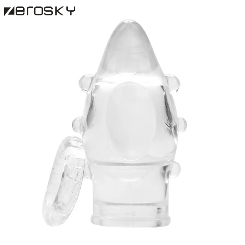 Zerosky многоразовые презервативы удлиняют мягкое кольцо на пенис мужской