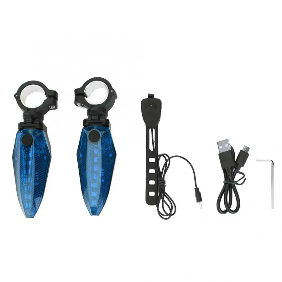 Супер яркий одна пара водонепроницаемый светодиодный велосипедный руль ручки