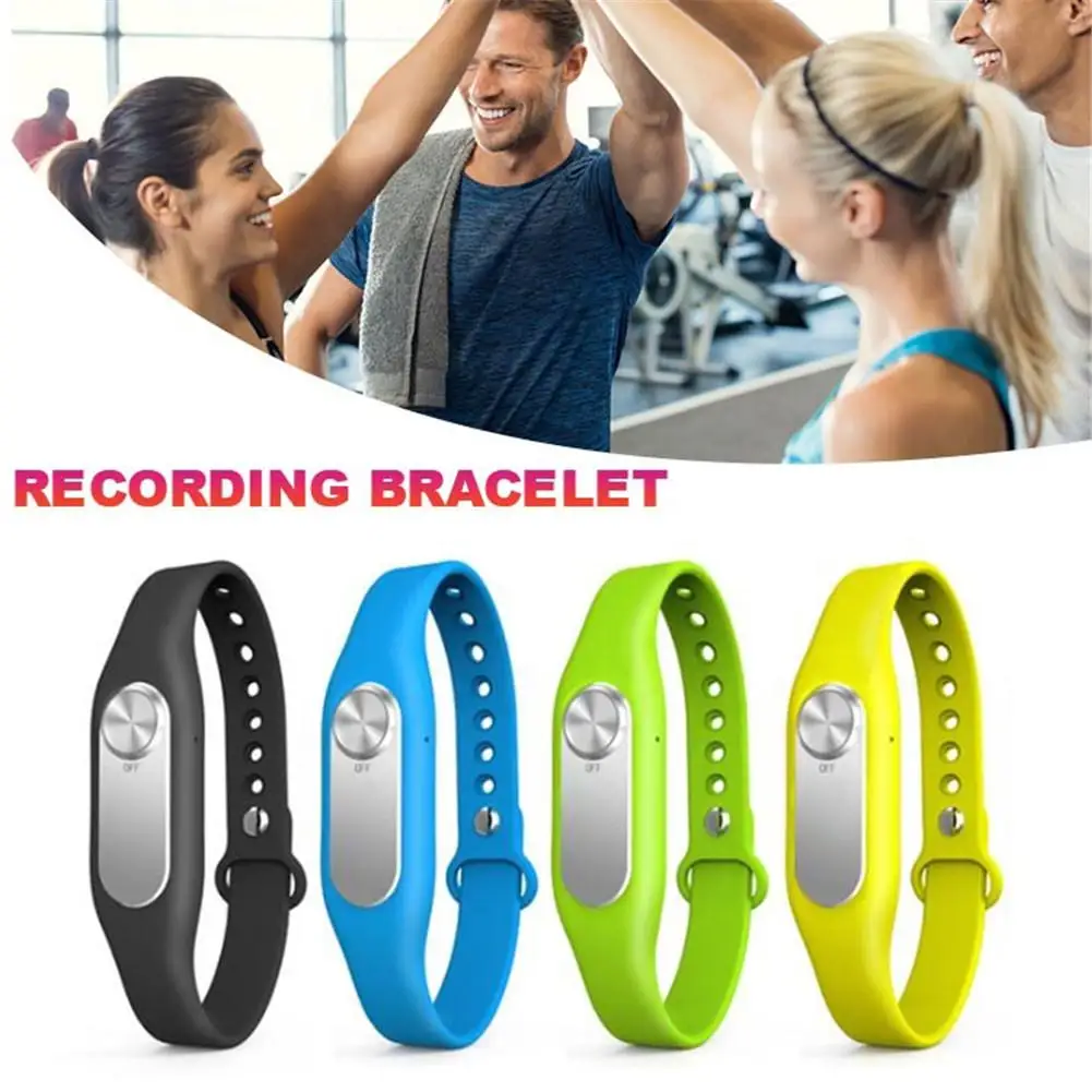 

Portable Audio Recorder 8GB 140-hour Recording Wearable Wristband Digital Sports Bracelet Recording Pen for Interview Conference