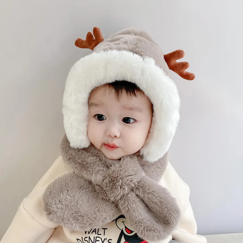 Новый Зимний утепленный детский фонарик однотонная теплая детская хлопковая