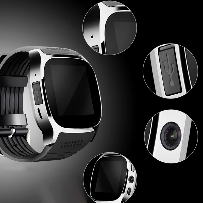 Smart Bracelet Peeter GSM SIM Sports Fitness Waterproof Bluetooth Wrist Watch T8 Watches with Camera | Электроника