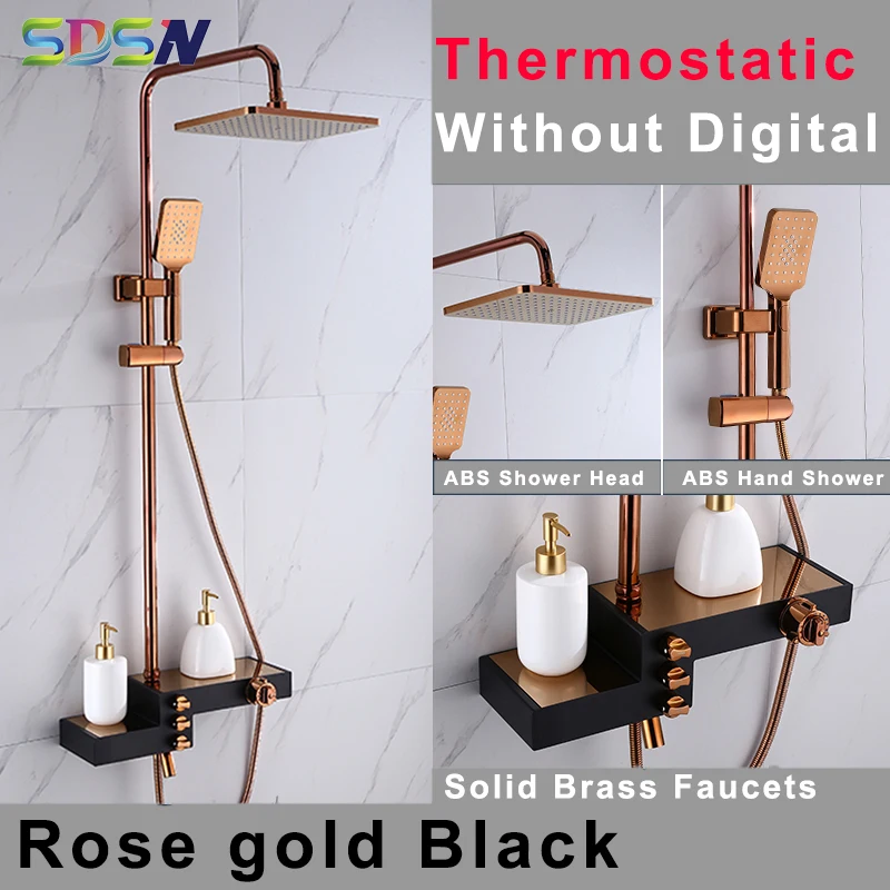 Набор для душа SDSN цифровая Душевая система квадратная термостатическая насадка