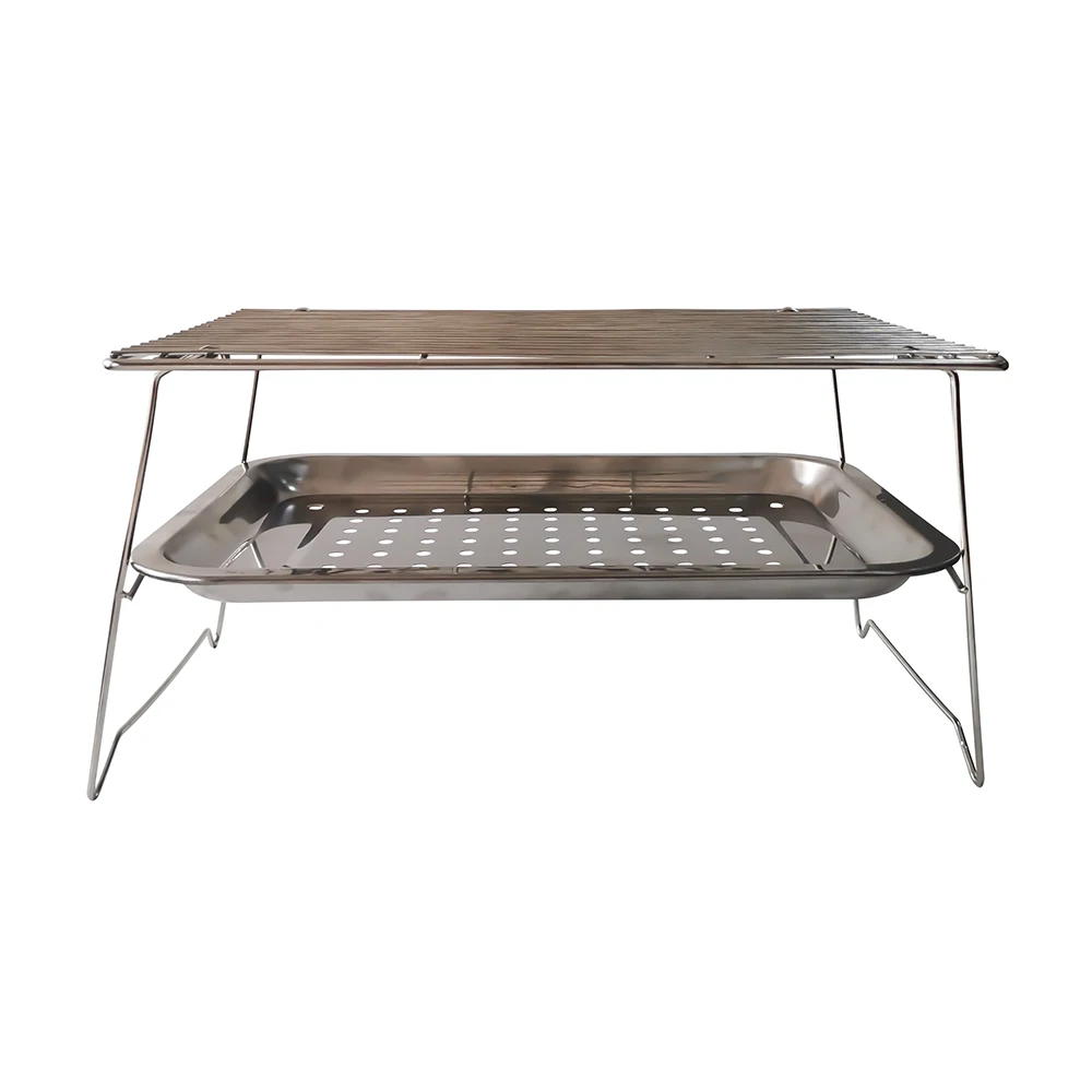 Открытый Кемпинг барбекю гриль складной из нержавеющей стали портативный грили