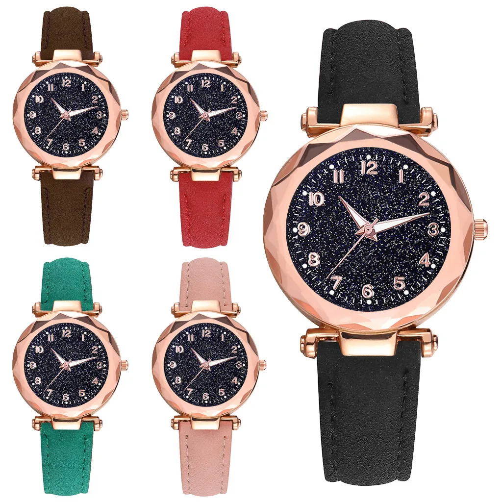 Vansvar Women's Watches Watch reloj mujer Clock relogio feminino Sleek Minimalist Dial Luminous Studded Belt Ladies Quartz | Наручные