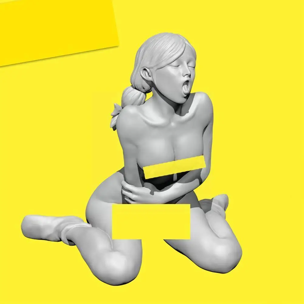 

1/35 подавленный полимерный солдат серии Naughty Girl сидящий крем td2019 на Ice R3a5