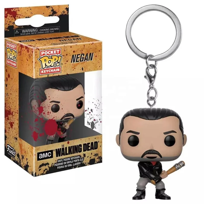 

Disney Keychain The Walking Dead Action Figure Negan Collection Toys Funko