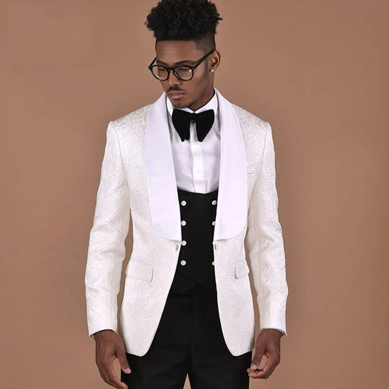Tailored Italian Classic Men's Suits Wedding Slim Fit Navy Blue Groom Tuxedo 3Piece Custome Double Breasted Vest Blazer Jacket | Мужская