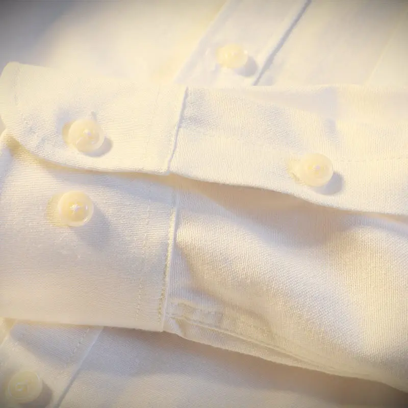 

Shirts Men Solid Simple Long Sleeve Turn-down Collar White Shirt Mens Slim Fit Daily High Quality Males Clothes Basic All-match