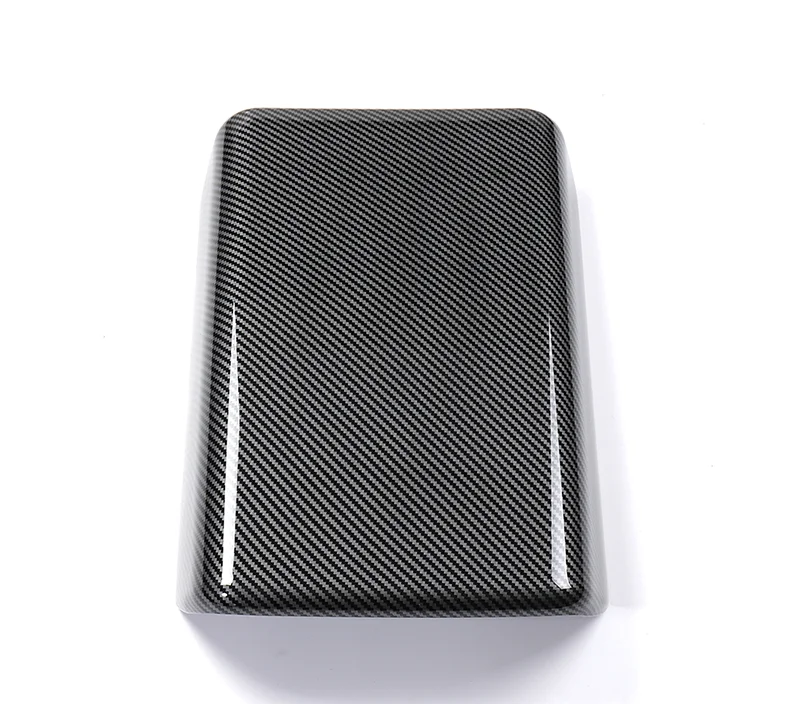 

For Model3 Car Armrest Box Protective Cover For Tesla Model 3 Interior Accessories For Tesla Model Three Carbon Fiber ABS