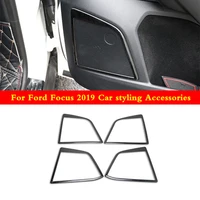 for ford focus mk4 2019 2020 interior accessories 4 door speaker ring cover styling decoration parts stainless steel 4pcs