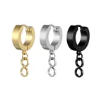 YJGS серьги-хоппы с пряжкой из титановой стали, мужские серьги-кольца в стиле панк, для женщин и мужчин, золотые серьги-кольца