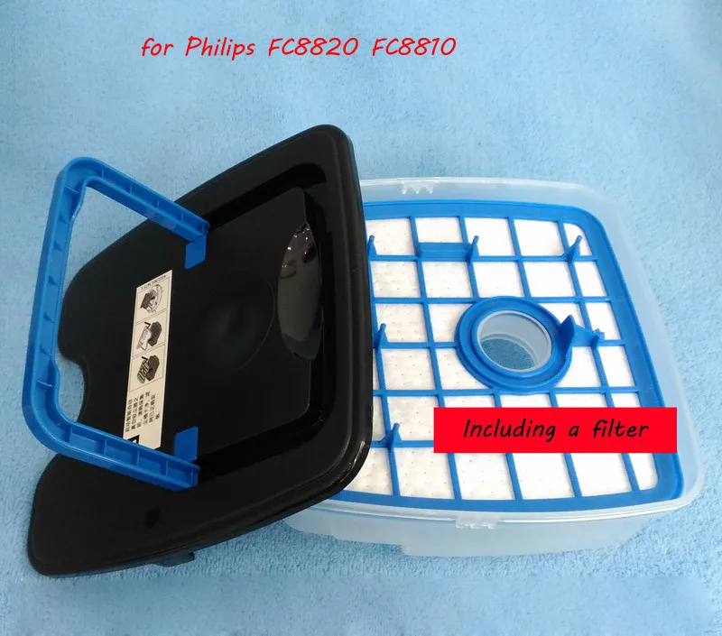 1 шт. пылеуловительная камера + воздушный фильтр для Philips FC8820 FC8810 FC8812 Запчасти