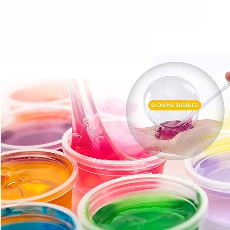 Цветной шарик из пенопласта блестящая пудра подвески новый набор для слайма