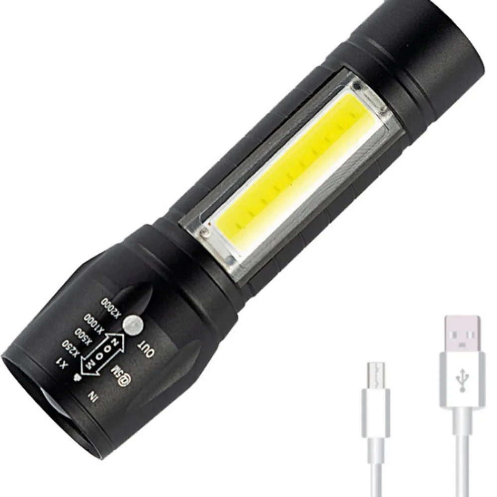 МОЩНЫЙ СВЕТИЛЬНИК Мини светодиодный l 2 способ COB Q5 USB Перезаряжаемый Linterna рабочий