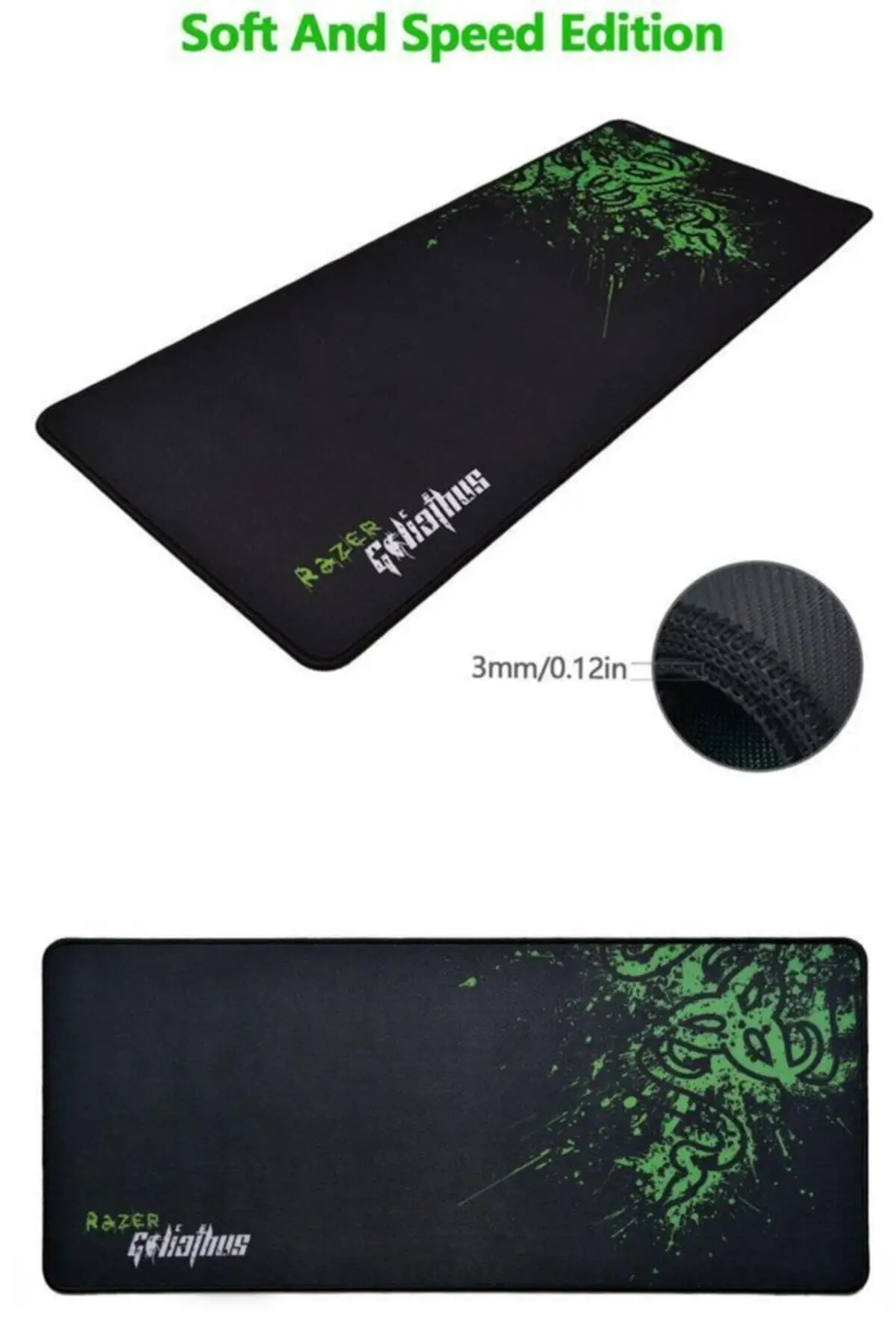 

Razer Goliathus 90X40 Cm Extra Large Mouse Pad Gaming Mousepad Anti-slip Natural Rubber Gaming Mouse Extra large Edge Gaming