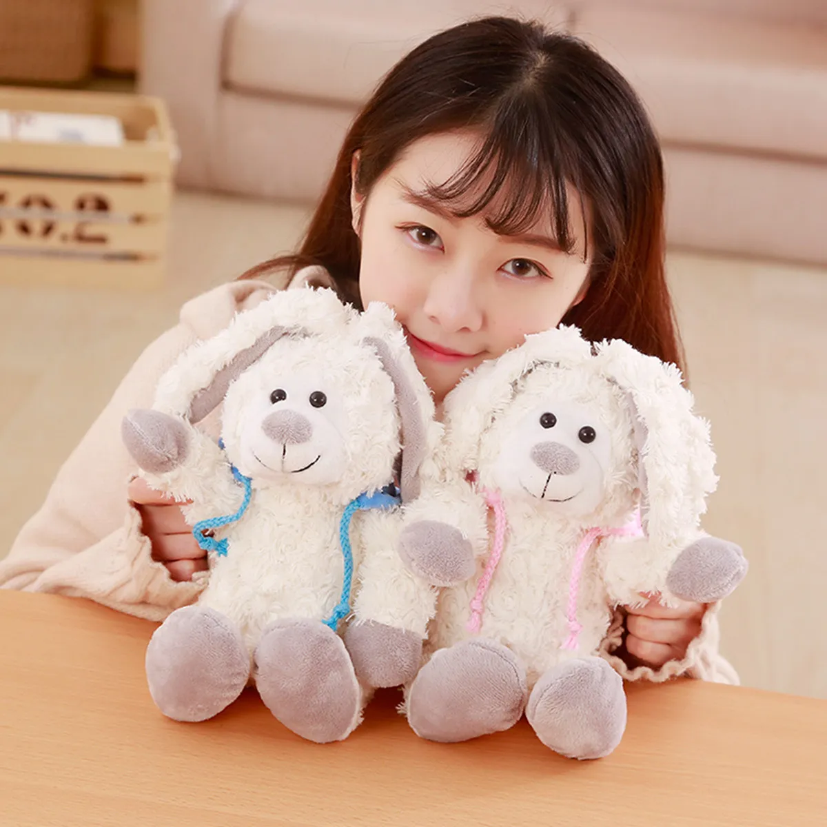 

30/40CM Cute Rabbit Bunny Plush Toys Soft Stuffed Animal Doll Christmas Birthday Gift For Kids Children Girl Bedroom Party Decor