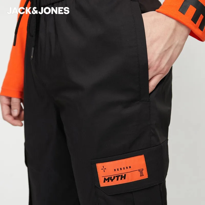 JackJones мужские Разноцветные зауженные уличные брюки-карго Мужская одежда 220214540 |