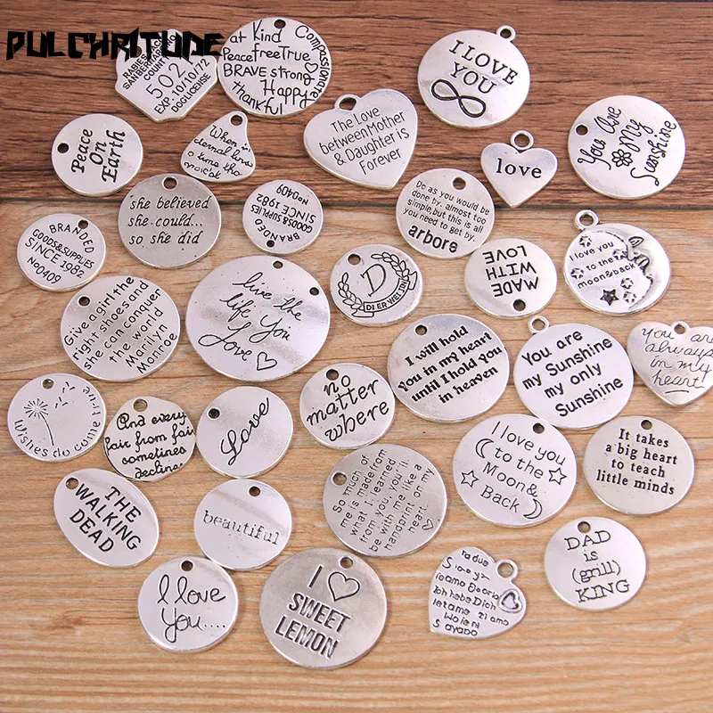 Случайные 8 шт. смешанных размеров разных стилей два цвета металлические