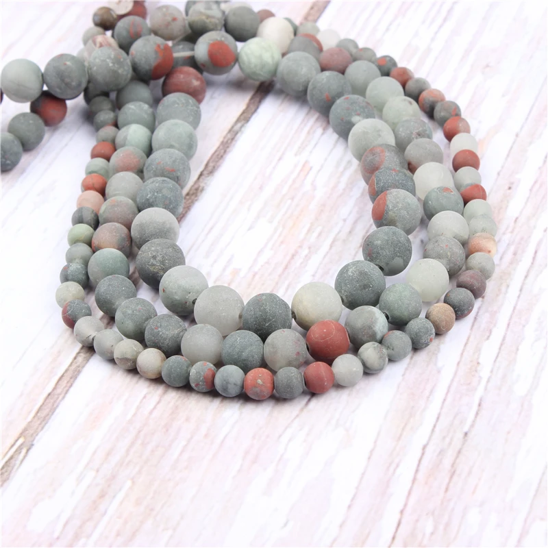 Африканский Снежный камень бусины из натурального камня для изготовления