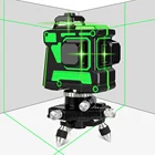 Профессиональный лазерный уровень, 12 линий, самонивелирующийся лазерный уровень 360 3D, горизонтальный и вертикальный зеленый луч