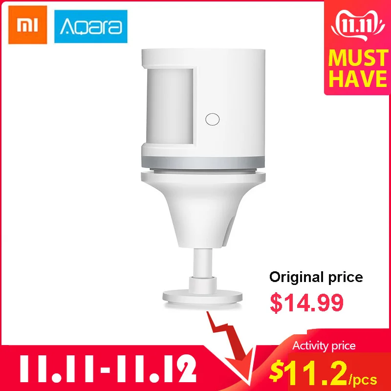 Aqara датчик человеческого тела и датчики интенсивности света Умный движения Zigbee