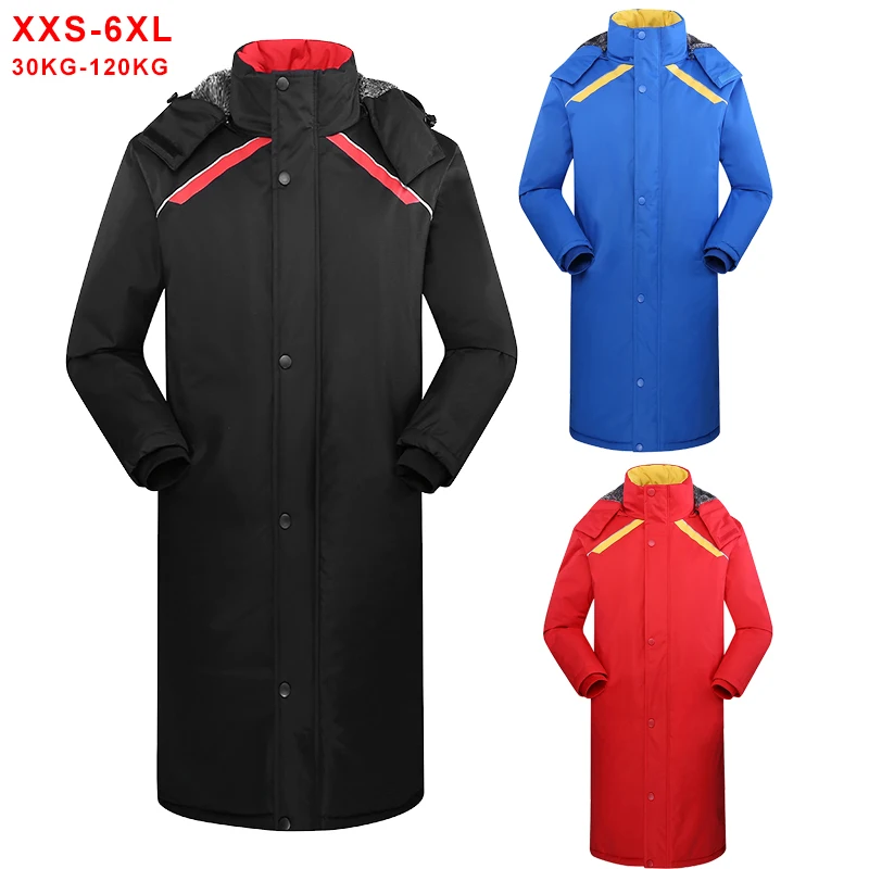 

Winter Xlong Jackets Men Warm Thick Cotton Padded Hooded Parkas Mens Casual Fashion Fleece Warm Coats Windbreaker Overcoat 6Xl